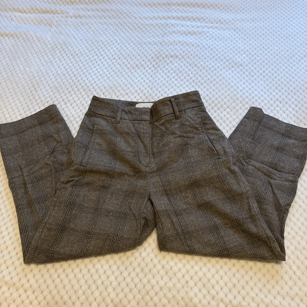 Aritzia Gray Checkered Women's Pants